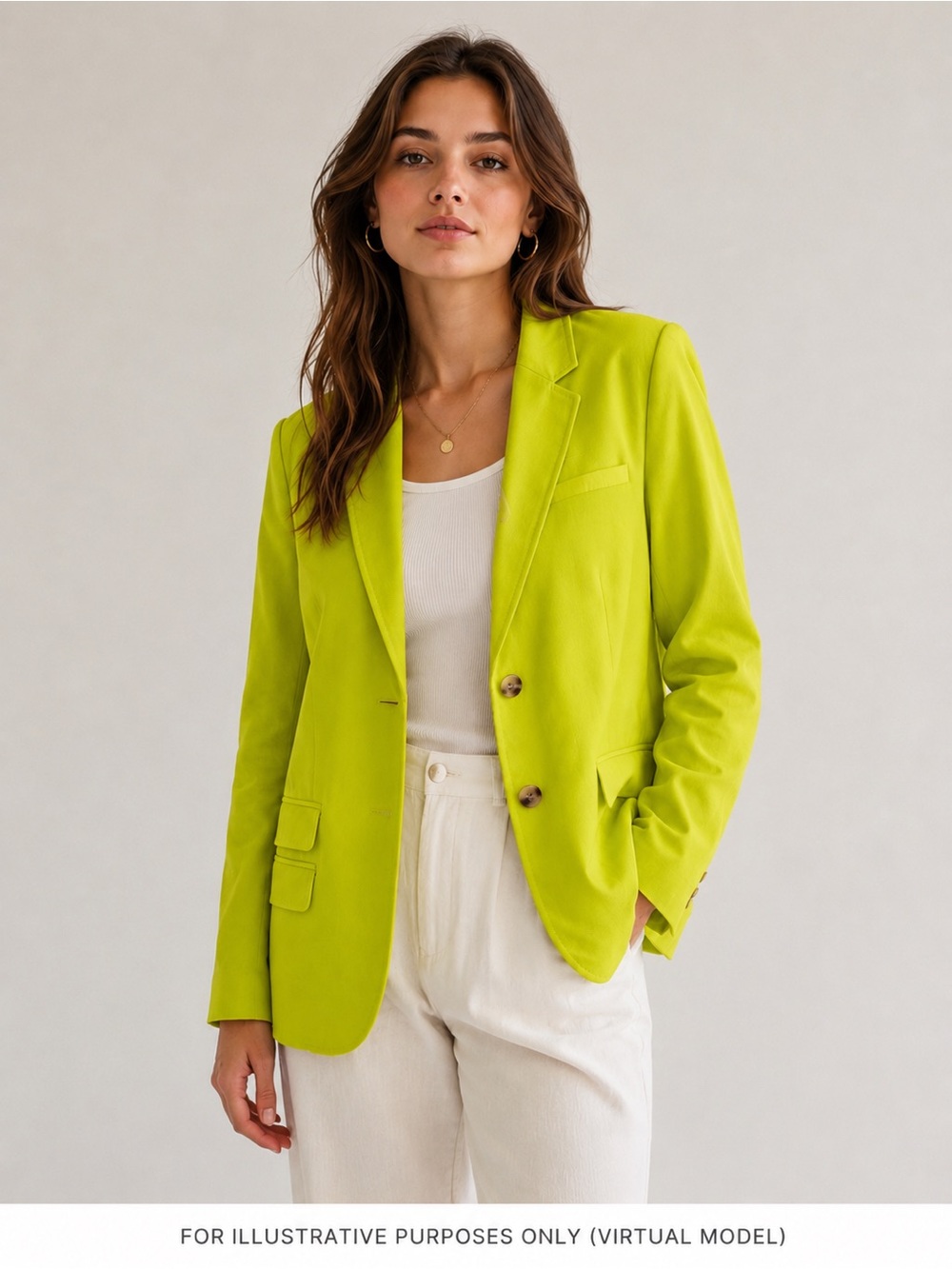 J. Crew Bright Lime Single-Breasted Schoolboy Blazer